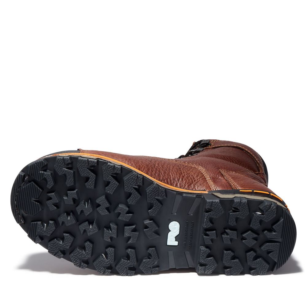 Botas de Trabajo Masculino - Timberland Pro® Boondock 8\" Comp Toe - WPFHQ3850 - Marrom/Pretas